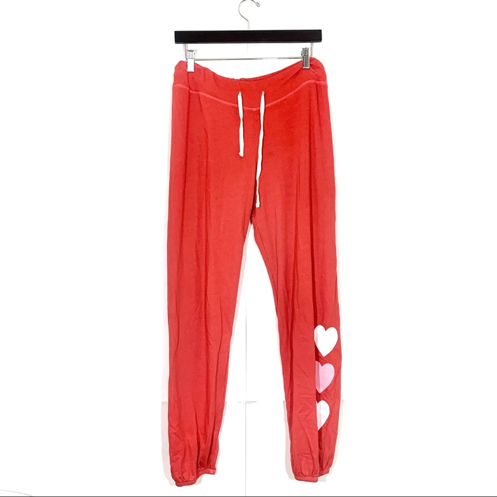 Sundry Basic Sweatpants with Heart Leg - Picture 2 of 5
